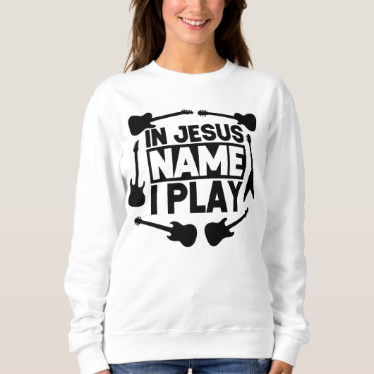 Sweatshirt En Jésus nom je joue (Devant)