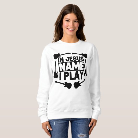 Sweatshirt En Jésus nom je joue (Devant entier)