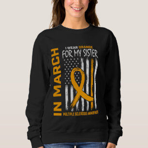 Sweatshirt En Mars Nous Portons Orange Pour Soeur Multiple Sc