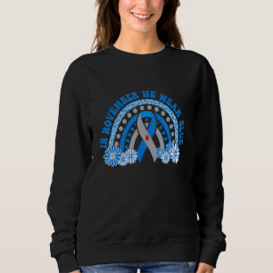 Sweatshirt En Novembre Nous Portons Bleu Diabétique T1d T2d D