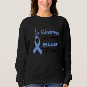 Sweatshirt En novembre, nous portons des papillons bleus de s