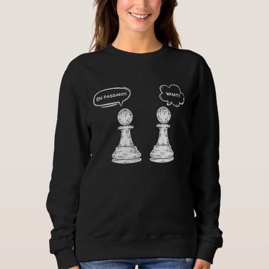 Sweatshirt En Passant Pawn Chess Pieces Chess Player (Devant)