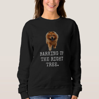 Sweatshirt En Retirant L'Arbre Droit. Drôle chien papa et chi