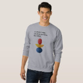 Sweatshirt "En silence, je règne" citations de motivation (Devant entier)