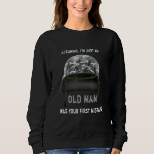 Sweatshirt En supposant que je ne suis qu'un vieil homme, c'é