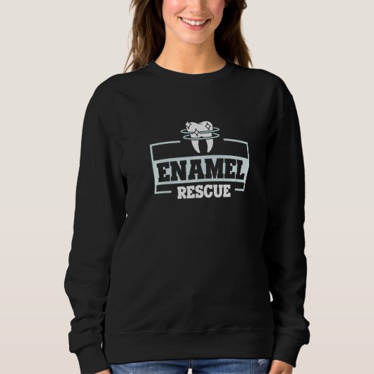 Sweatshirt Enamel Secourt pour un technicien dentaire (Devant)
