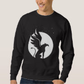 Sweatshirt Enchanting Griffin graphic with Celestial Backdrop (Devant)