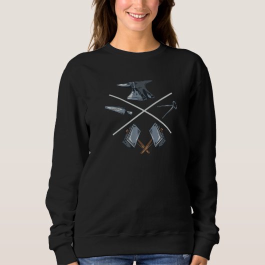 Sweatshirt Enclume Legend Forge Forgeron Professionnel Passio (Devant)