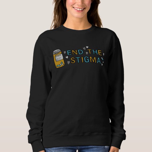 Sweatshirt End The Stigma Mental Health Matters Awareness Men (Devant)