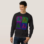 Sweatshirt Enduro Mtb Mountain Vélo équitation Downhill Retro (Devant entier)