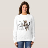 Sweatshirt Energetic Cat Leap (Devant entier)