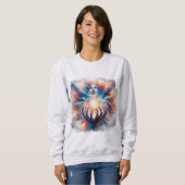 Sweatshirt Énergie cosmique intégrée par les mains (Devant entier)