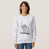 Sweatshirt Énergie éléphante (Devant entier)