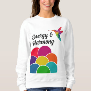 Sweatshirt Énergie et harmonie Colibri coloré Vibrant
