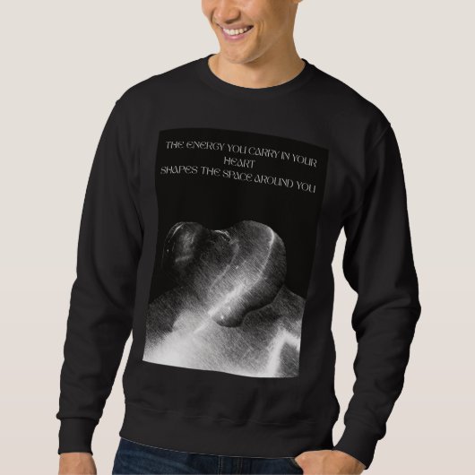 Sweatshirt Énergie positive dans votre coeur (Devant)