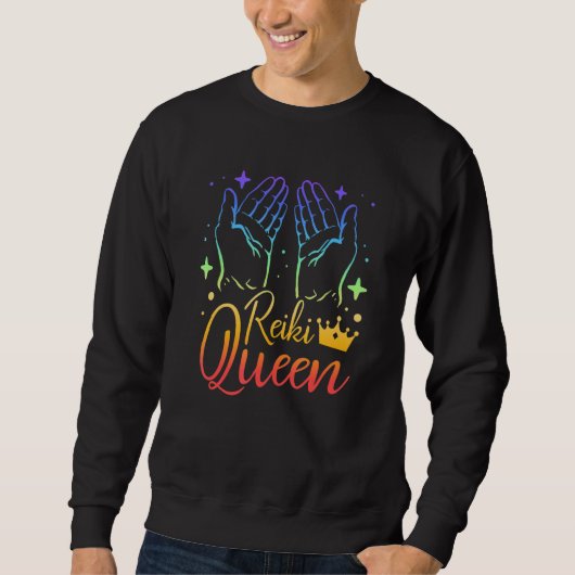 Sweatshirt Energy Chakra Holistic Healing Hands Reiki Queen_1 (Devant)