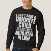 Sweatshirt Enfant favori - Le plus certainement ma fille - da (Devant)