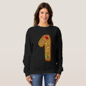 Sweatshirt Enfants  1 Plus Mignon Capital Cookie De Noël Alph (Devant entier)