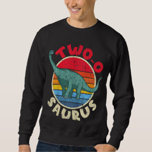 Sweatshirt Enfants 2e anniversaire Deux O Saurus I Brachiosau