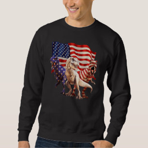 Sweatshirt Enfants 4 juillet Amerisaurus Rex Dinosaur Garçons