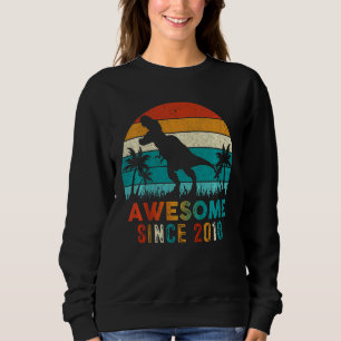 Sweatshirt Enfants 4Anniversaire Dinosaur 4 Anniversaire Garç