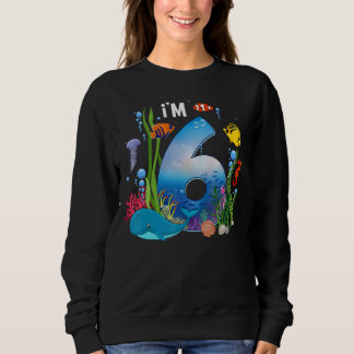 Sweatshirt Enfants 6 ans Vieux Océan Vie Baleine Dauphin Requ