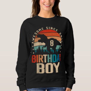 Sweatshirt Enfants 8 ans Dinosaure 8e anniversaire garçon for