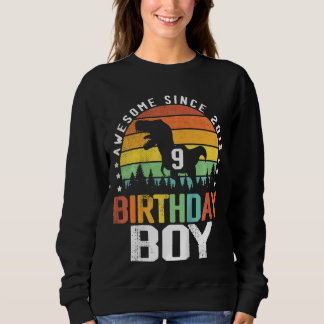 Sweatshirt Enfants 9e anniversaire Garçon stupéfiant depuis 2