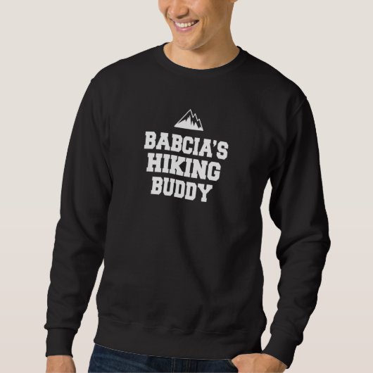 Sweatshirt Enfants Babcia's Randonnée Buddy (Devant)