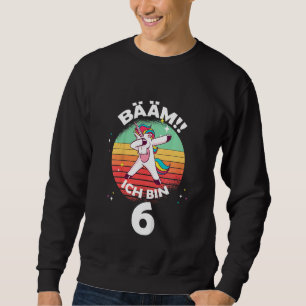 Sweatshirt Enfants Bäm Ich Bin 6 Geburtstag Six Jahre