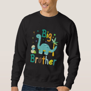 Sweatshirt Enfants Big Brother Petit Frère Saurus Mat frère