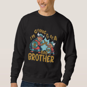 Sweatshirt Enfants Big Brother Viking Je vais être un Big Bro
