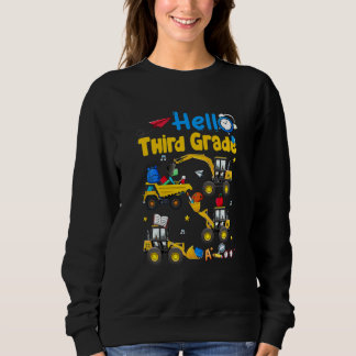 Sweatshirt Enfants Bonjour Camion de Construction CE2 Enfants