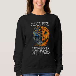 Sweatshirt Enfants Citrouille la plus cool du patch Toddler G
