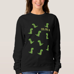 Sweatshirt Enfants Cool dino va tirex dinosaure vert cadeau p