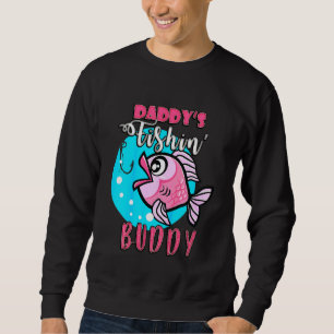 Sweatshirt Enfants Cute Daddys Fishin Buddy Graphic Pour Fill