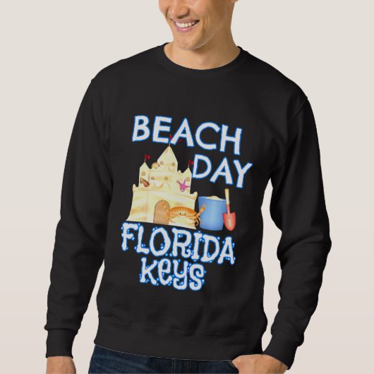 Sweatshirt Enfants Cute Kids Florida Keys Beach Day Vacances  (Devant)