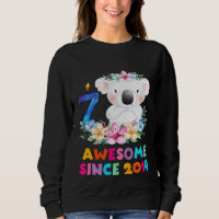 Enfants Cute Koala Ours 7 Anniversaire Vêtements P