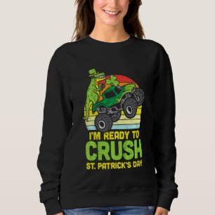 Sweatshirt Enfants Dino Monster Camion Prêt Crête St patrick 