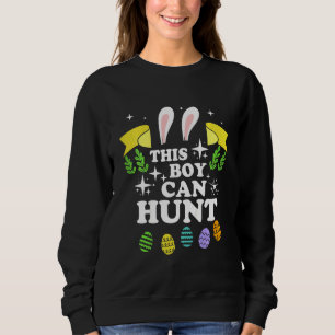 Sweatshirt Enfants Enfants Pâques Citation Oeufs Chasse Cool 