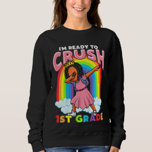 Sweatshirt Enfants Enfants Prêts À Écraser 1ère Année Fille N