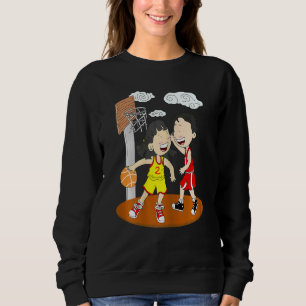 Sweatshirt Enfants garçons filles de basket-ball Couple