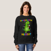 Sweatshirt Enfants Gardergarten Nuit It T-Rex Dinosaur Cute G (Devant entier)