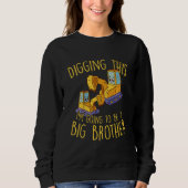 Sweatshirt Enfants Grossesse Faire-part Je vais être un grand (Devant)