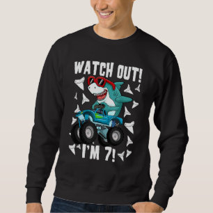 Sweatshirt Enfants Guettez Monde Im 7 7e anniversaire 7 ans