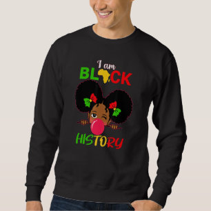 Sweatshirt Enfants Je Suis Noir Histoire Girl Little Melanin 