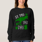 Sweatshirt Enfants Joyeux St Pat Trex Day Dino Patricks Toddl (Devant)