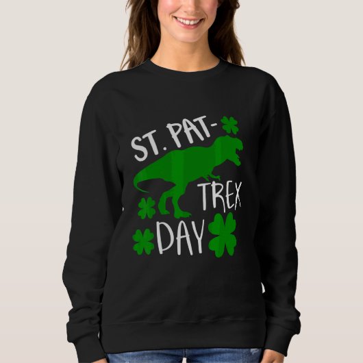 Sweatshirt Enfants Joyeux St Pat Trex Day Dino Patricks Toddl (Devant)