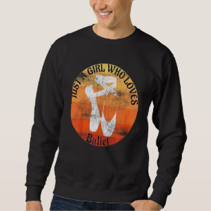 Sweatshirt Enfants Juste Une Fille Qui Aime Ballet Danse Chau