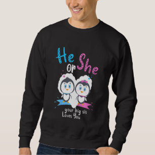 Sweatshirt Enfants Lui Ou Elle Votre Grand Sis Vous Aime Peng